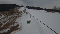Lanovka - pohled nahoru