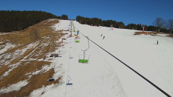 Lanovka - pohled nahoru