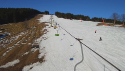 Lanovka - pohled nahoru