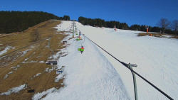 Lanovka - pohled nahoru