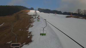 Snow park Paprsek - Lanovka - pohled nahoru - 4.3.2026 v 10:00