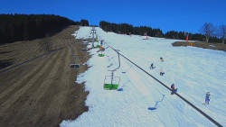 Lanovka - pohled nahoru