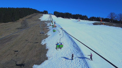 Lanovka - pohled nahoru