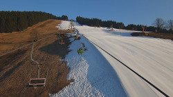 Lanovka - pohled nahoru