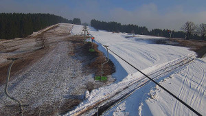 Snow park Paprsek - Lanovka - pohled nahoru - 18.3.2026 v 08:00