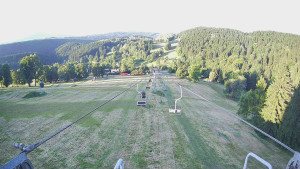 Snow park Paprsek - Lanovka - pohled dolů - 1.7.2025 v 06:00
