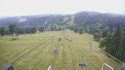Lanovka - pohled dolů