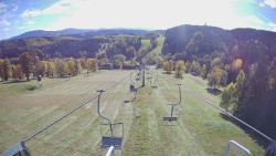 Lanovka - pohled dolů
