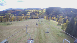 Lanovka - pohled dolů