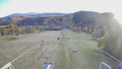 Lanovka - pohled dolů