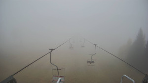 Snow park Paprsek - Lanovka - pohled dolů - 23.10.2025 v 09:01