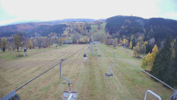 Lanovka - pohled dolů