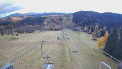 Lanovka - pohled dolů