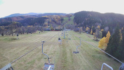 Lanovka - pohled dolů