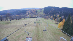 Lanovka - pohled dolů