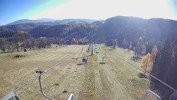 Lanovka - pohled dolů