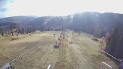 Lanovka - pohled dolů