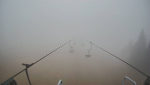 Snow park Paprsek - Lanovka - pohled dolů - 13.11.2025 v 07:01 Snow park Paprsek - Lanovka - pohled dolů - 13.11.2025 v 07:01