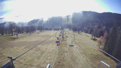 Lanovka - pohled dolů