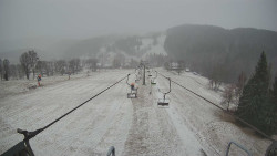 Lanovka - pohled dolů