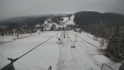 Lanovka - pohled dolů