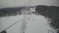 Lanovka - pohled dolů