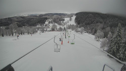 Lanovka - pohled dolů