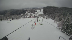 Lanovka - pohled dolů