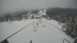 Lanovka - pohled dolů