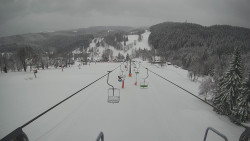 Lanovka - pohled dolů