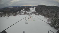 Lanovka - pohled dolů