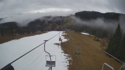 Lanovka - pohled dolů