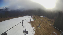 Lanovka - pohled dolů