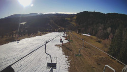 Lanovka - pohled dolů