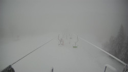 Lanovka - pohled dolů