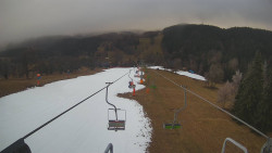 Lanovka - pohled dolů