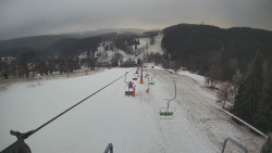 Lanovka - pohled dolů