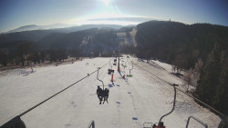 Lanovka - pohled dolů