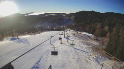 Lanovka - pohled dolů