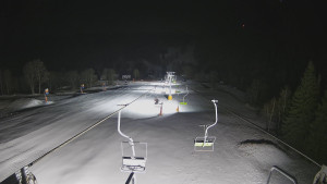 Snow park Paprsek - Lanovka - pohled dolů - 29.12.2025 v 03:00