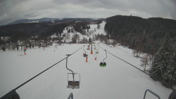 Lanovka - pohled dolů