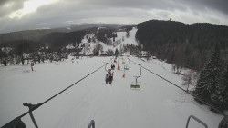 Lanovka - pohled dolů