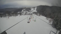 Lanovka - pohled dolů