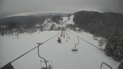 Lanovka - pohled dolů