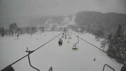 Lanovka - pohled dolů