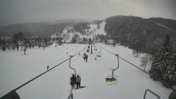 Lanovka - pohled dolů