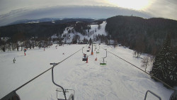 Lanovka - pohled dolů