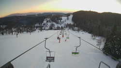 Lanovka - pohled dolů