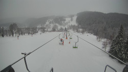 Lanovka - pohled dolů