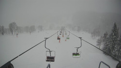 Lanovka - pohled dolů